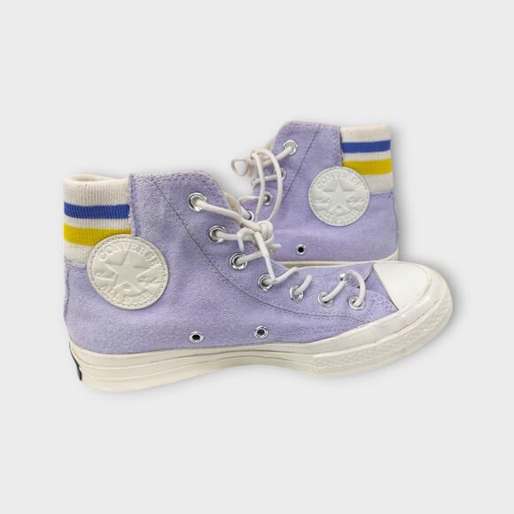 Converse Shoes - Women Converse 70's Retro Stripe Oxygen Purple High Top Sneakers Mens 5 Womens 7